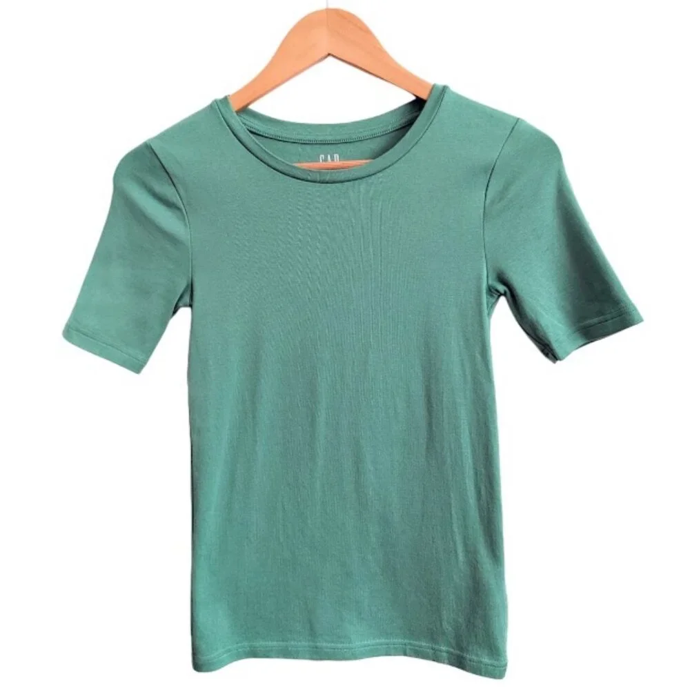 GAP Green Short Sleeve Modern Tee - Picture 1 of 8